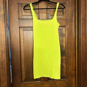 Bershka Neon Green Sleeveless Top